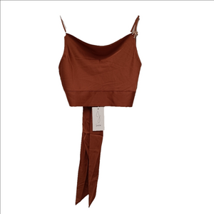 NWT Joie Palm Tree Charm Crop Top in Burnt Orange